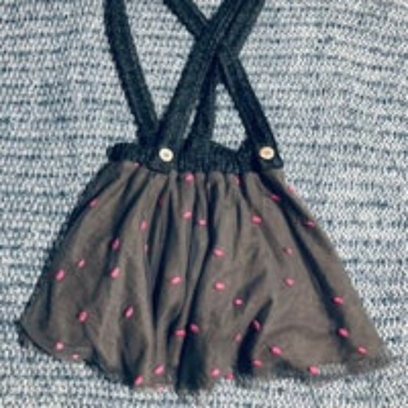Zara Other - Zara Girl's Polka Dot Tulle Suspeders Dress 3/4